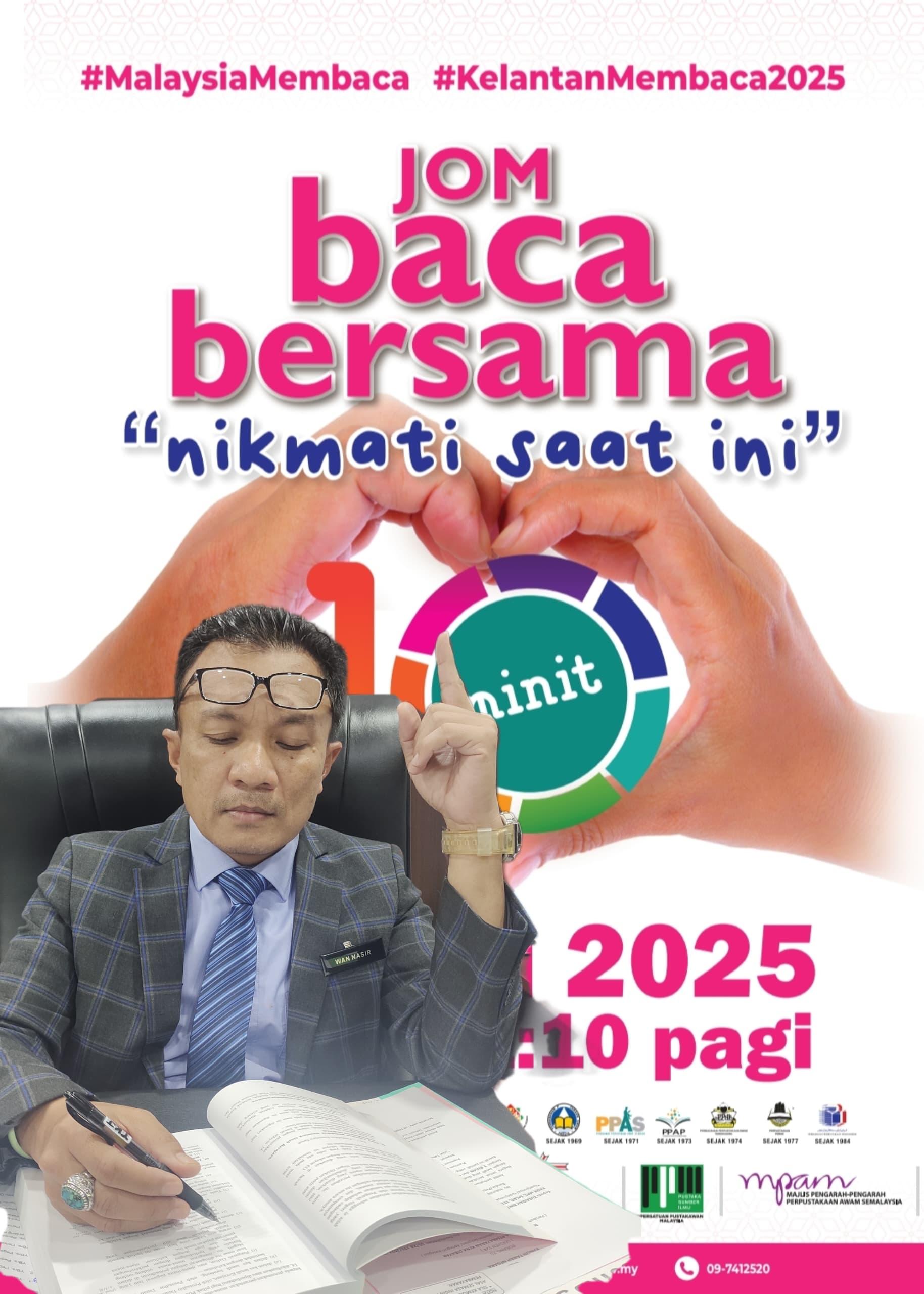 Warga Pejabat Tanah dan Jajahan Kota Bharu Sertai Program “Jom Baca Bersama 10 Minit”